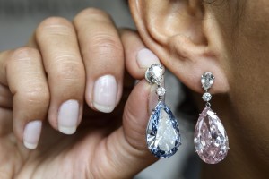 Sotheby's auction diamond earrings fetch World record price