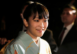 FILE PHOTO - Japan's Princess Mako arrives before a meeting with Paraguay's President Horacio Cartes at the presidential residence in Asuncion